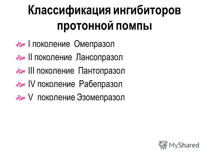 Ингибиторы протонной помпы презентация