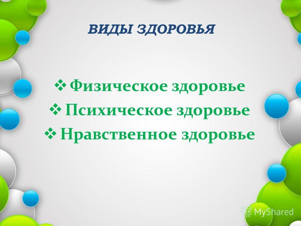 Физическое и нравственное здоровье детей