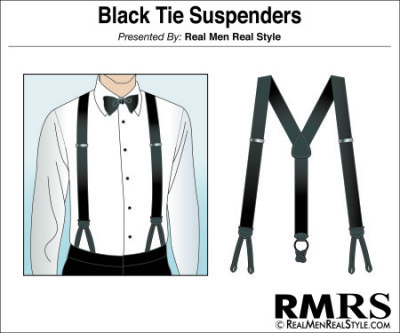 Black Tie Suspenders
