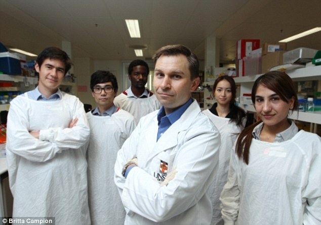 Humans could live longer and healthier lives by taking an anti-ageing drug being trialled this year by Australian scientists including Professor David Sinclair (C) and Dr Lindsay Wu (far left)
