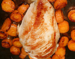 chicken sauteed with maillard reaction